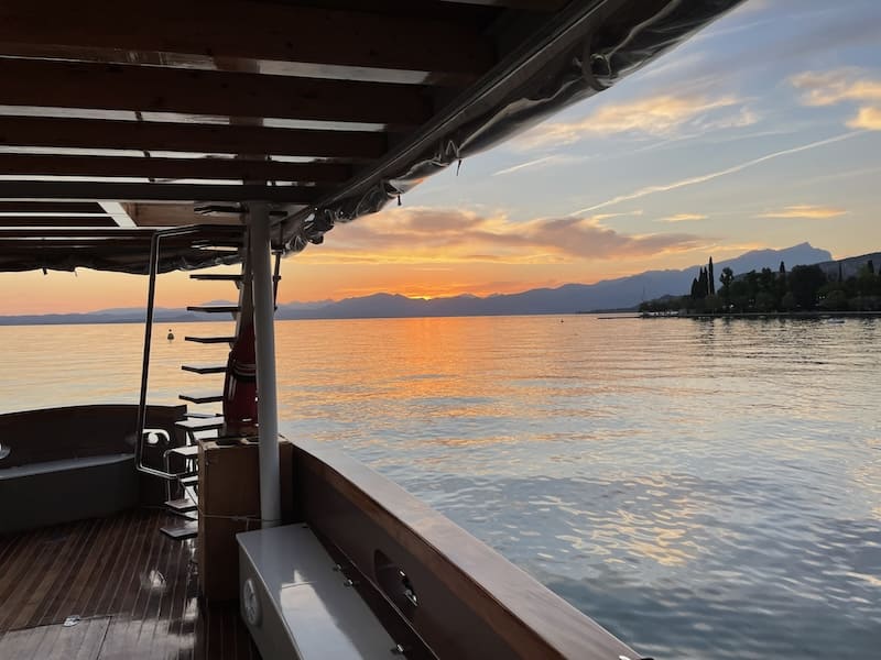 Tramonto dalla Corsaro sul Lago di Garda